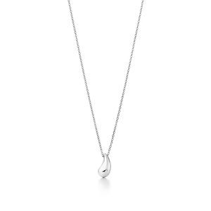 Tiffany Elsa Peretti silver tear drop pendant
